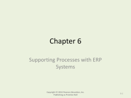 Supporting Processes with ERP Systems