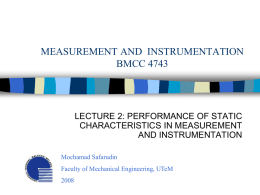 MEASUREMENT AND INSTRUMENTATION BMCC 4743