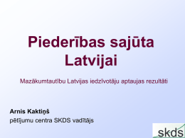 Piederības sajūta Latvijai 2014