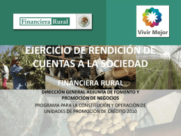 Presentación - Financiera Rural