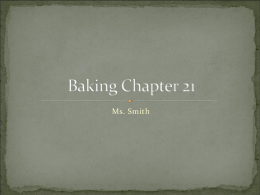 Baking Chapter 21 - Riverdale High School