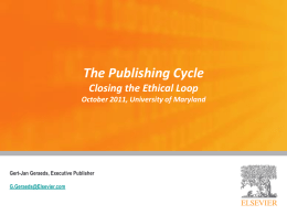 PowerPoint for The Publishing Cycle