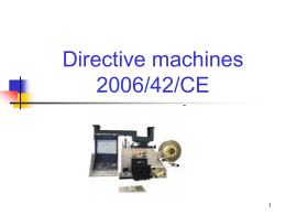 la directive machines