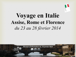 Italie Infos 2014 - Institution Jeanne