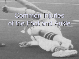 Ankle Injuries PowerPoint