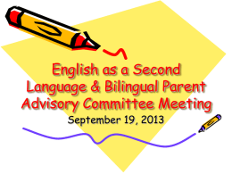 Powerpoint for ESL/ELL parents - Keansburg School District / Home