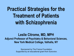 101311--Schizophrenia-Citrome