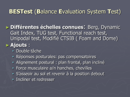 BESTest (Balance Evaluation System Test)