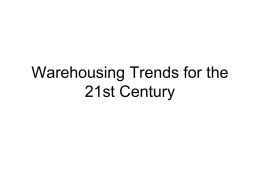 Warehouse Trend
