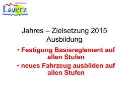 Detailübungsprogramm 2015 - Landgasthaus Bauernhof Lauerz