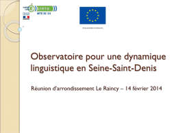 Observatoire pour une dynamique linguistique en Seine