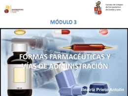 formas farmacéuticas y vías de administración módulo 3