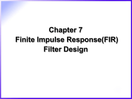 2. Linear phase response