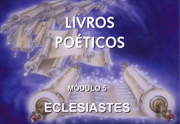 livros poéticos revisão do módulo 4