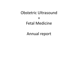 Fetal Medicine Report 2012