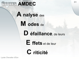 Cours AMDEC