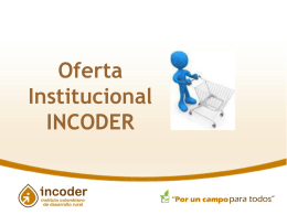 incoder oferta institucional