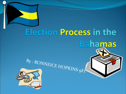 Election Process in the Bahamas