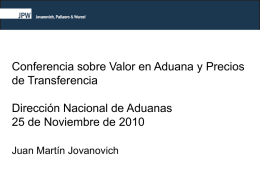 Presentación del Dr. Juan Martín Jovanovich