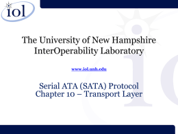 FIS Types - The University of New Hampshire InterOperability