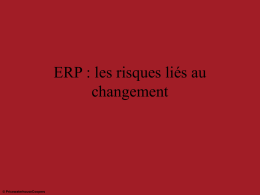 ERP : les risques liés au changement