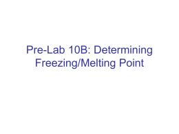lab 10 B- freezing-melting point