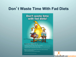 Fad-Diet - Communicating Food for Health