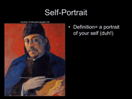 Symbolic Self-Portrait Powerpoint