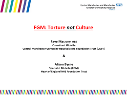 FGM: Torture not Culture