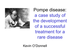 Pompe disease - ESRC Genomics Network