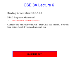 CSE8A: Introduction to Programming in Java