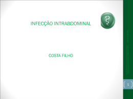 infecção intrabdominal