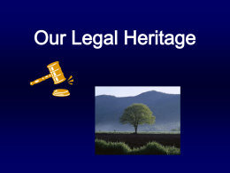Unit One-Our Legal Heritage 6156KB Sep 06 2013 03:18:48 PM