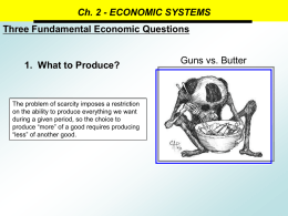 Ch. 2 - ECONOMIC SYSTEMS