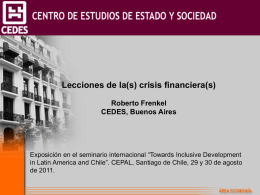 crisis financiera(s) - Initiative for Policy Dialogue