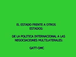 Política – GATT – OMC