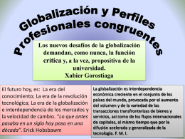 Globalización y perfiles profesionales congruente