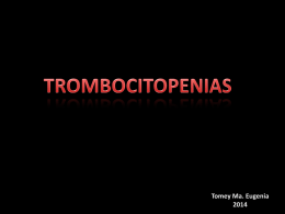trombopenias iii - Clinica Médica Hospital Provincial Rosario