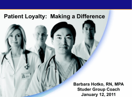 Building Patient Loyalty
