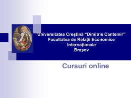 Regimul vamal - Universitatea Crestina Dimitrie Cantemir