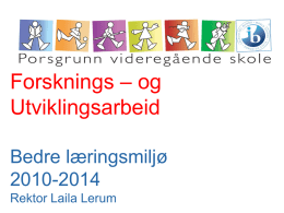 Laila Lerum - Læringsmiljø Hadeland