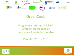 Greencook - Prévention, valorisation et traitement des déchets