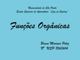 Funções organicas 12 - Universidade de São Paulo