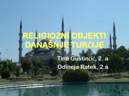 RELIGIOZNI OBJEKTI DANAŠNJE TURČIJE