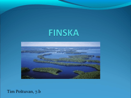 Predstavitev Finske – Tim Poštuvan