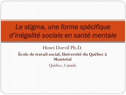 Henri Dorvil - Haiti Santé mentale