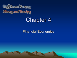 Chapter 4: Financial Economics