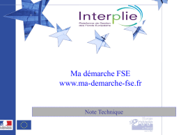 Diapositive 1 - Interplie - Plateforme de Gestion des Fonds Européens