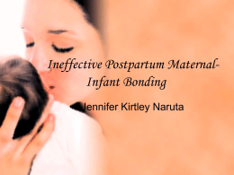 Maternal Infant Bonding