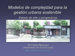 Modelos de complejidad para la gestión urbana